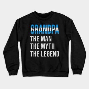 Grand Father Honduran Grandpa The Man The Myth The Legend - Gift for Honduran Dad With Roots From  Honduras Crewneck Sweatshirt